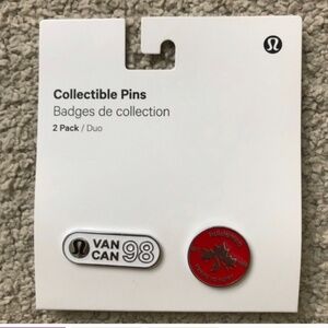 LULULEMON- Collectible Pins 2 Pack.New.